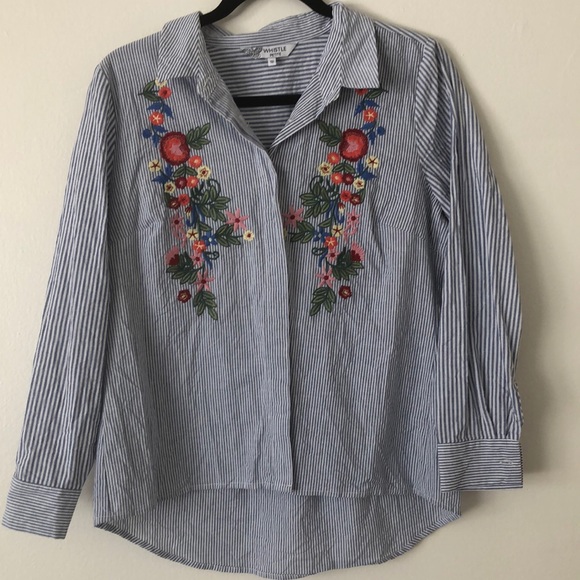 Embroidered Button Up - Picture 2 of 5